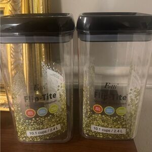 2 Piece Airtight Food Storage Container Set 10.1 cups